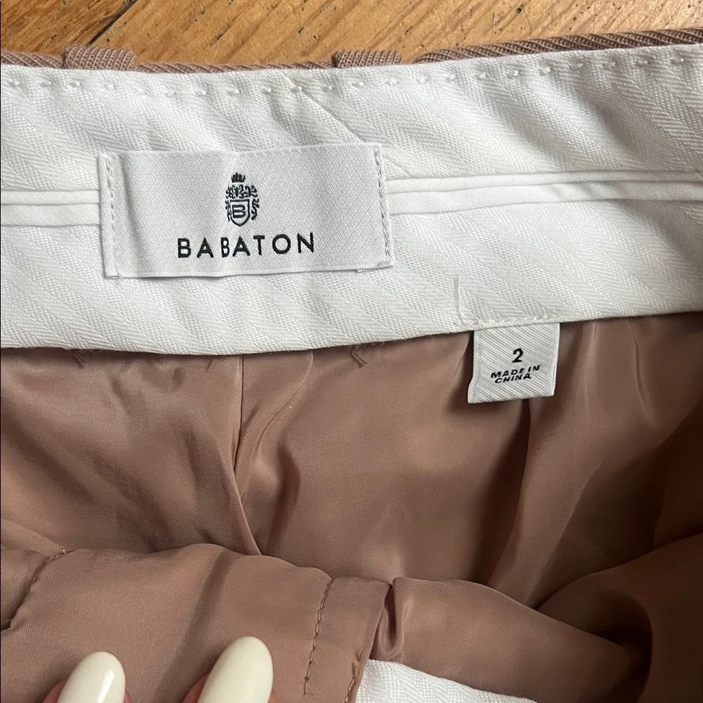 Babaton Cream and Tan Trousers - Picture 2 of 3